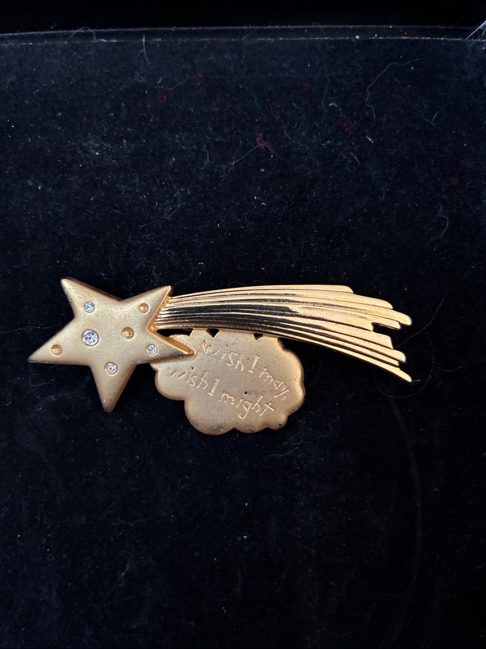 Gold Shooting Star Brooch